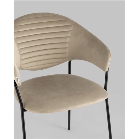 ||Алексис велюр капучино ножки металл черные 2 шт