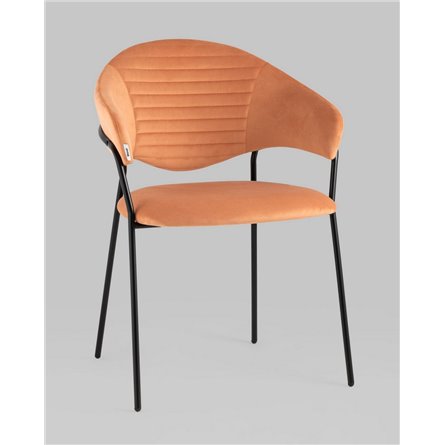 ||Алексис велюр оранжевый ножки металл черные 2 шт