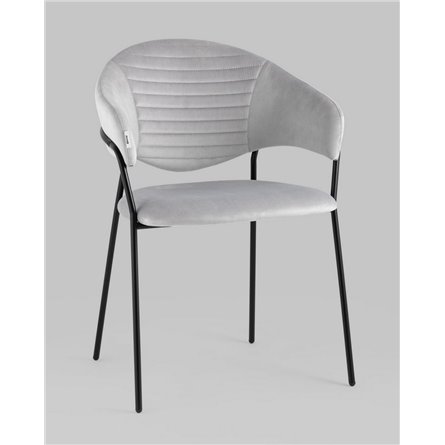 ||Алексис велюр серый ножки металл черные 2 шт