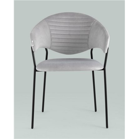 ||Алексис велюр серый ножки металл черные 2 шт