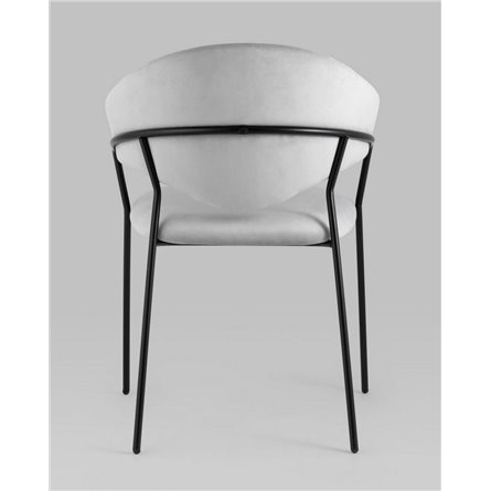 ||Алексис велюр серый ножки металл черные 2 шт