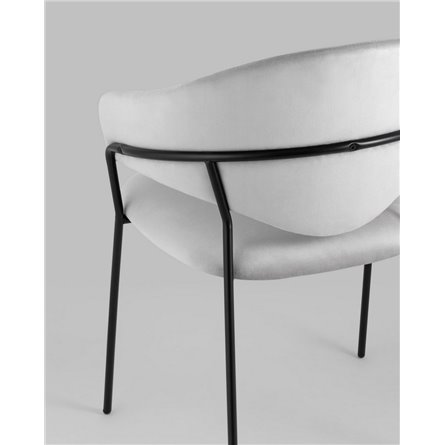 ||Алексис велюр серый ножки металл черные 2 шт