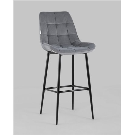 ||Флекс обивка велюр серый ножки металл черные 2 шт