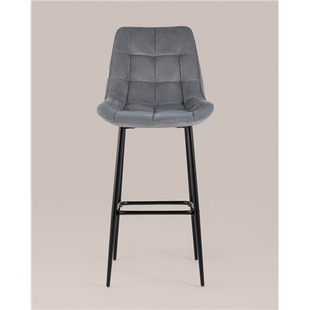 ||Флекс обивка велюр серый ножки металл черные 2 шт