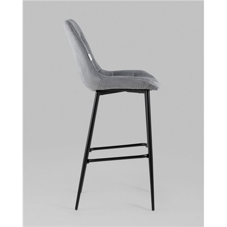 ||Флекс обивка велюр серый ножки металл черные 2 шт