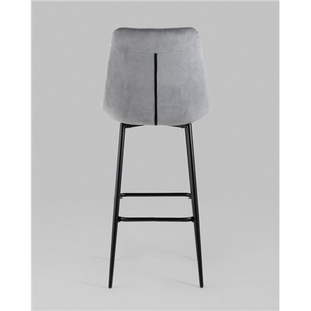 ||Флекс обивка велюр серый ножки металл черные 2 шт