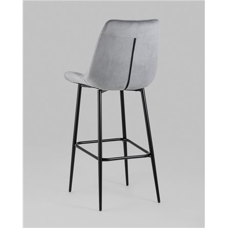 ||Флекс обивка велюр серый ножки металл черные 2 шт