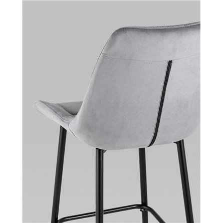 ||Флекс обивка велюр серый ножки металл черные 2 шт