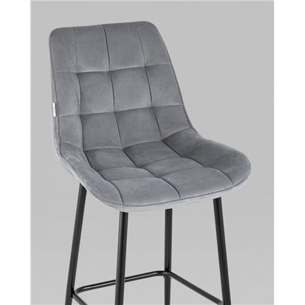 ||Флекс обивка велюр серый ножки металл черные 2 шт