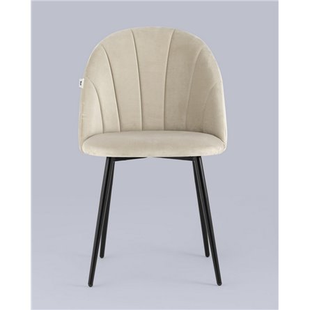 ||Логан NEW велюр бежевый ножки черные металл