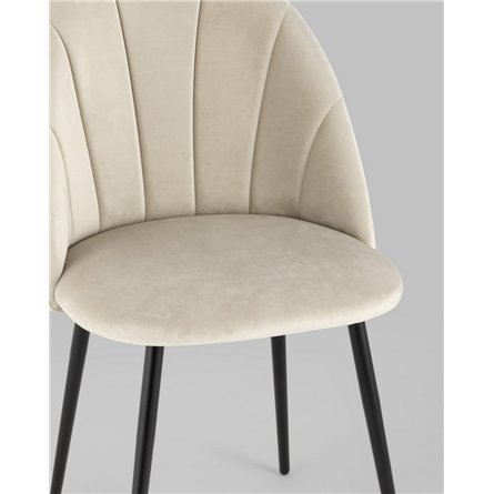 ||Логан NEW велюр бежевый ножки черные металл