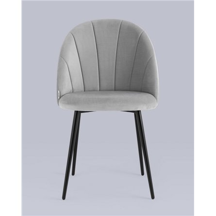 ||Логан NEW велюр светло-серый ножки черные металл