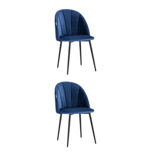 Стул Логан NEW велюр синий 2 шт