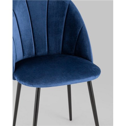 ||Логан NEW велюр синий ножки черные металл
