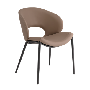 Стул Вивьен экокожа светло-коричневый