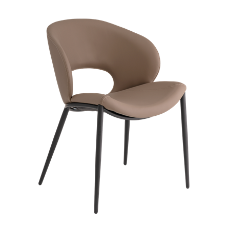 Стул Вивьен экокожа светло-коричневый