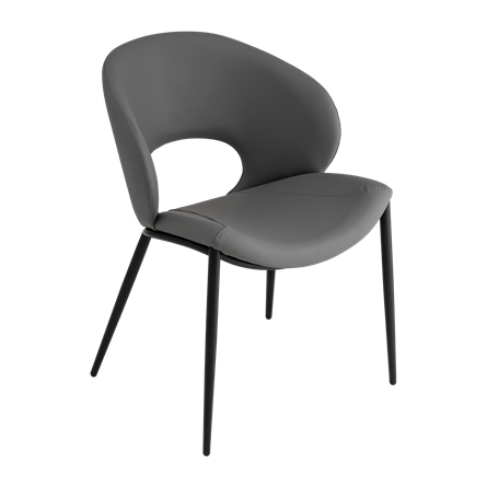 Стул Вивьен экокожа серый