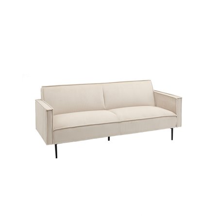 Диван прямой Кассель велюр рельефный молочный