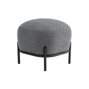 Пуф Стоун букле Fluffy темно-серый