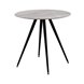 Стол Ники круглый столешница керамика Italian light grey 800