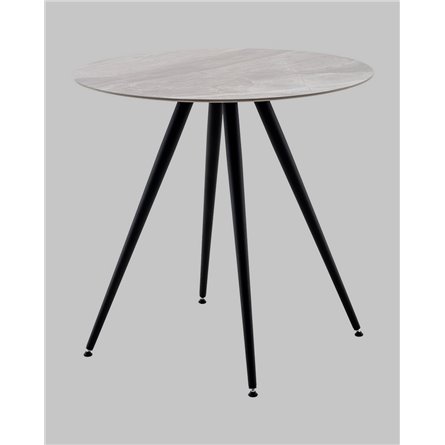 ||Ники круглый столешница керамика Italian light grey 800