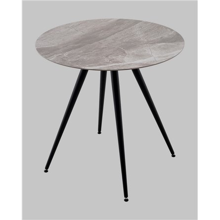 ||Ники круглый столешница керамика Italian light grey 800