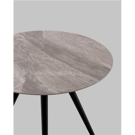 ||Ники круглый столешница керамика Italian light grey 800