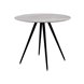Стол Ники круглый столешница керамика Italian light grey 900
