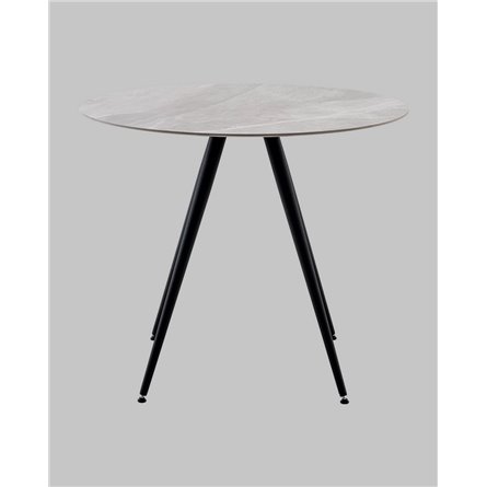 ||Ники круглый столешница керамика Italian light grey 900