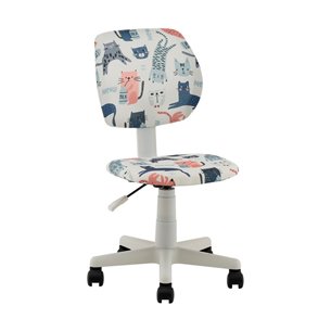 Кресло ЛОЛО Cats пластик белый