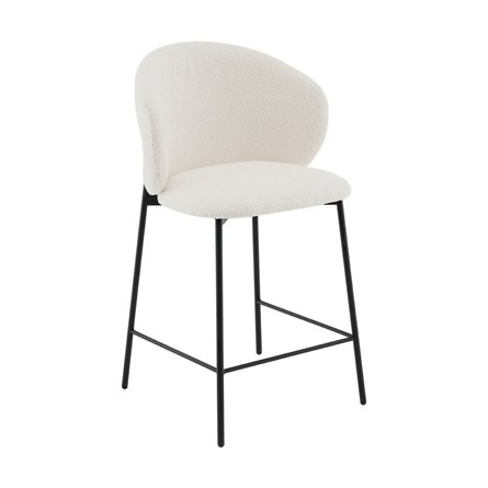 Стул полубарный Блейз букле белый