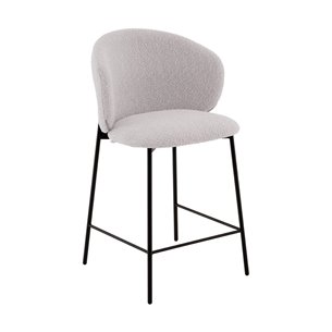 Стул полубарный Блейз букле светло-серый