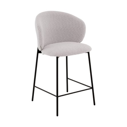 Стул полубарный Блейз букле светло-серый