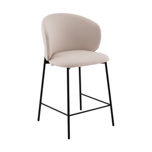 Стул полубарный Блейз велюр молочный