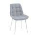 Стул Флекс N светло-серый белые ножки