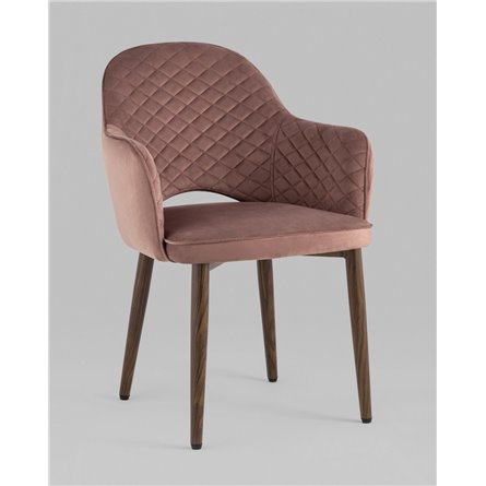 Стул|Stool Group|Венера диамант велюр пыльно-розовый мебельная ткань велюр