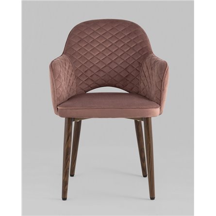 Стул|Stool Group|Венера диамант велюр пыльно-розовый мебельная ткань велюр