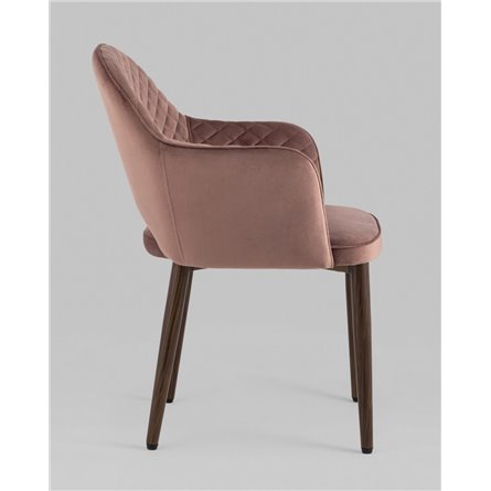 Стул|Stool Group|Венера диамант велюр пыльно-розовый мебельная ткань велюр