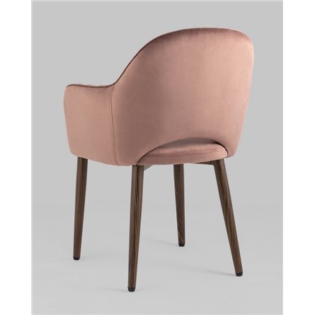 Стул|Stool Group|Венера диамант велюр пыльно-розовый мебельная ткань велюр