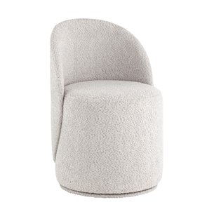 Пуф Loreen вращающийся букле светло-серый