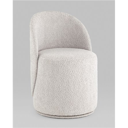 Пуф|Stool Group|Пуф Loreen вращающийся букле светло-серый