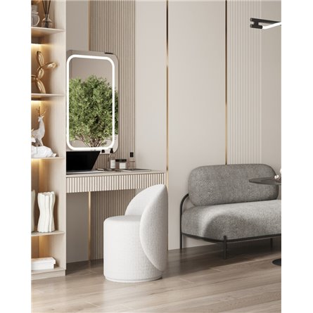 Пуф|Stool Group|Пуф Loreen вращающийся букле светло-серый