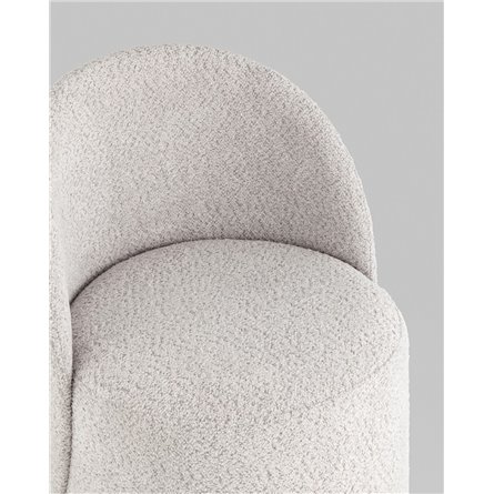 Пуф|Stool Group|Пуф Loreen вращающийся букле светло-серый
