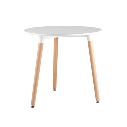 Стол круглый EAMES DST NEW D80 белый