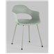 Комплект из четырех стульев|Stool Group|Lady пластик серо-зеленый ножки металл Комплект из четырех стульев|Stool Group|Lady пластик серо-зеленый ножки металл