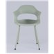 Комплект из четырех стульев|Stool Group|Lady пластик серо-зеленый ножки металл Комплект из четырех стульев|Stool Group|Lady пластик серо-зеленый ножки металл