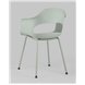 Комплект из четырех стульев|Stool Group|Lady пластик серо-зеленый ножки металл Комплект из четырех стульев|Stool Group|Lady пластик серо-зеленый ножки металл