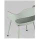 Комплект из четырех стульев|Stool Group|Lady пластик серо-зеленый ножки металл Комплект из четырех стульев|Stool Group|Lady пластик серо-зеленый ножки металл