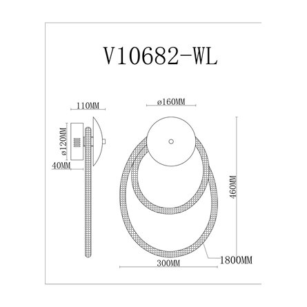Светильник|Moderli|Moderli V10682-WL True настенный светодиодный