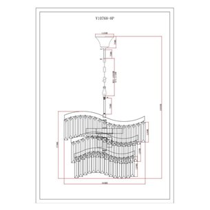 Люстра|Moderli|Moderli V10768-8P Wave подвесная